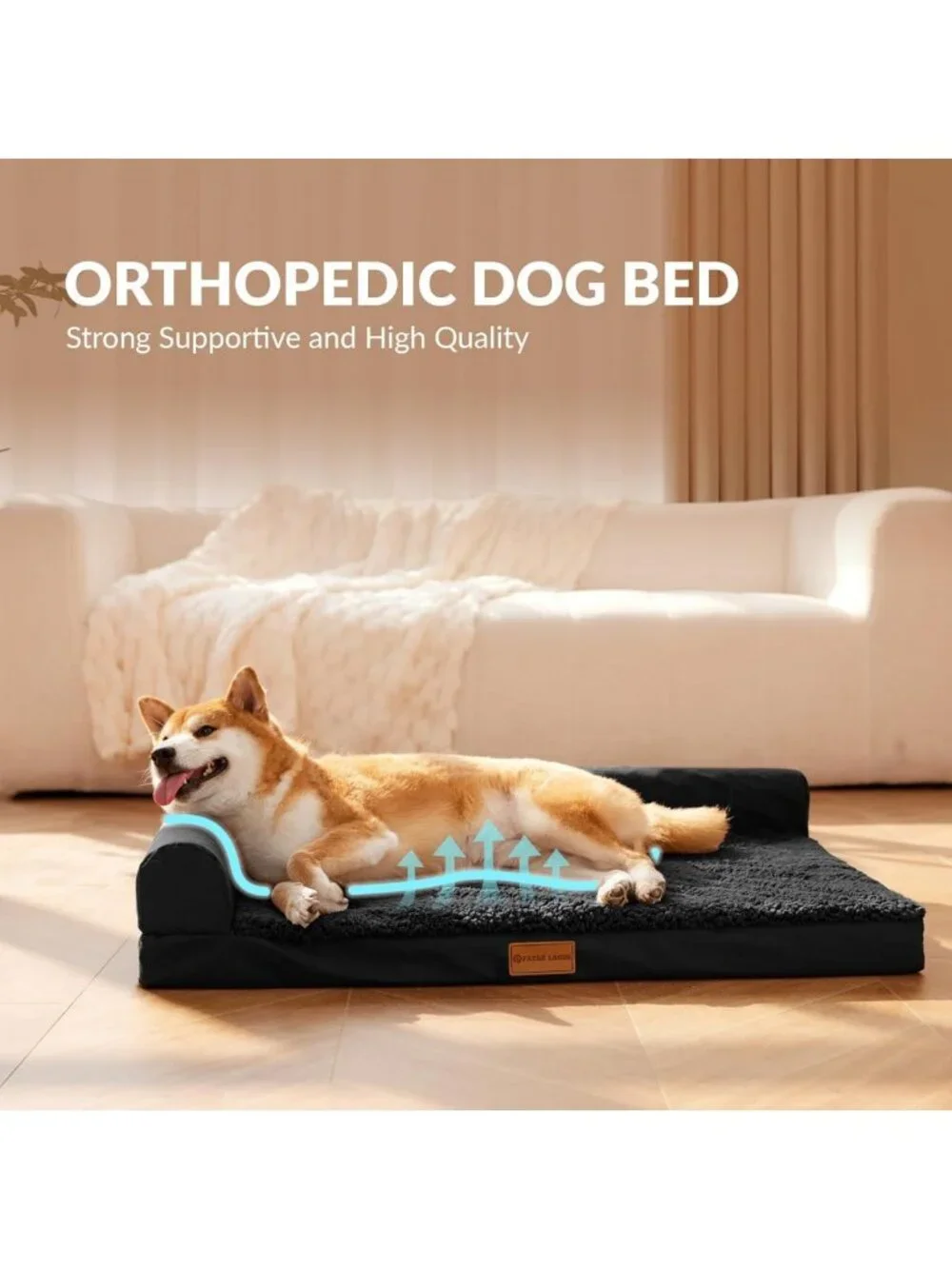 Large Orthopedic Dog Bed 36